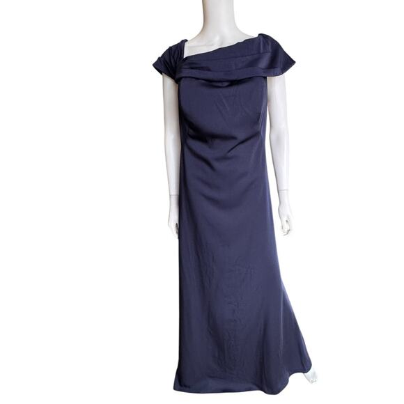 NEW LA FEMME ~ 29537 Fitted Off Shoulder Evening Prom Dress Size 18 - Picture 3 of 6